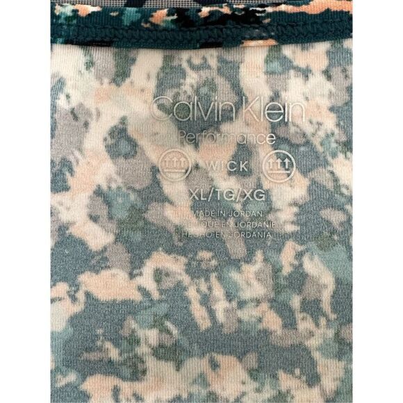 Calvin Klein Women’s Performance Printed Racerback Cropped Tank Top Size XL - Picture 6 of 12